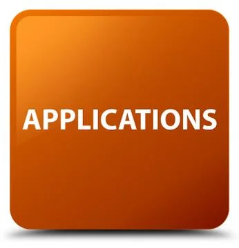 Applications brown square button Stockillustratie