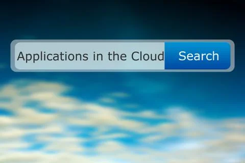 Applications in the cloud Stock Illustration