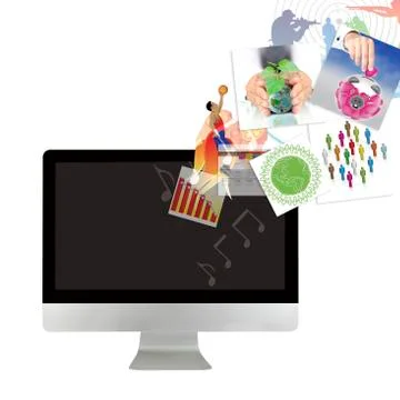 Applications in computer 写真素材