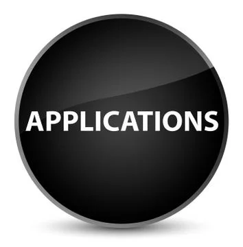 Applications elegant black round button Illustrazione stock