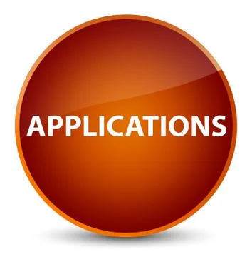 Applications elegant brown round button Stock Illustration