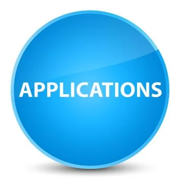 Applications elegant cyan blue round button 스톡 일러스트