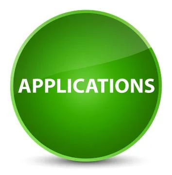 Applications elegant green round button 库存插图