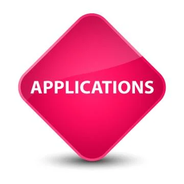 Applications elegant pink diamond button イラスト素材