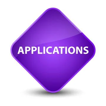 Applications elegant purple diamond button Illustrazione stock