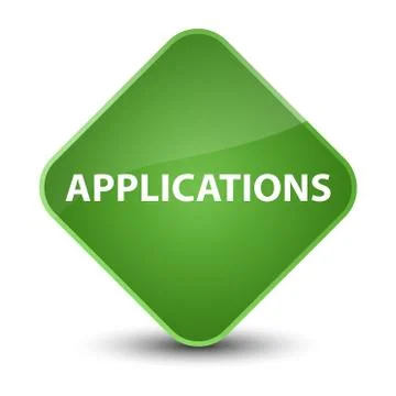 Applications elegant soft green diamond button Stock Illustration