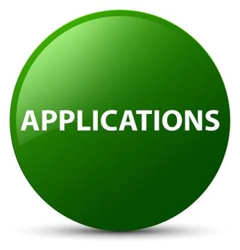 Applications green round button Illustrazione stock