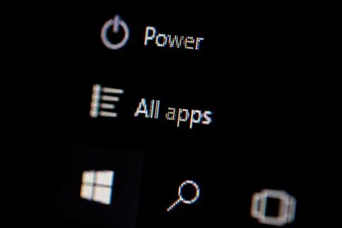 Applications Panel in Windows Stock Photos