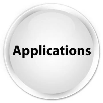 Applications premium white round button イラスト素材