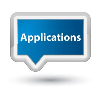 Applications prime blue banner button Stock Illustration
