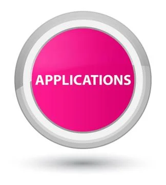 Applications prime pink round button 库存插图