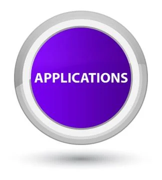 Applications prime purple round button Stock Illustration