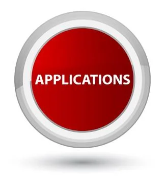 Applications prime red round button イラスト素材