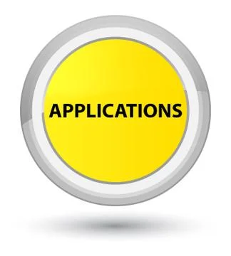 Applications prime yellow round button イラスト素材