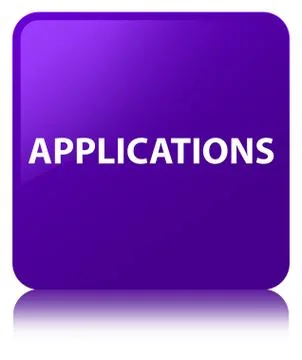 Applications purple square button Stock Illustration