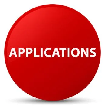 Applications red round button 库存插图