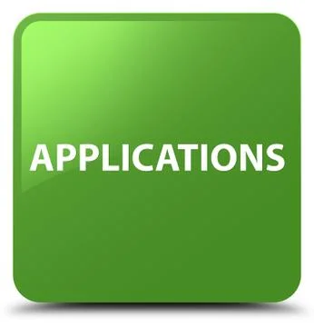 Applications soft green square button Stock Illustration