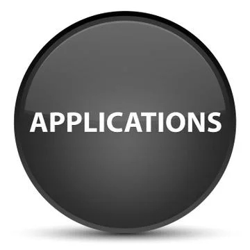 Applications special black round button イラスト素材