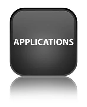 Applications special black square button イラスト素材