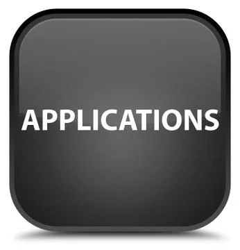 Applications special black square button イラスト素材