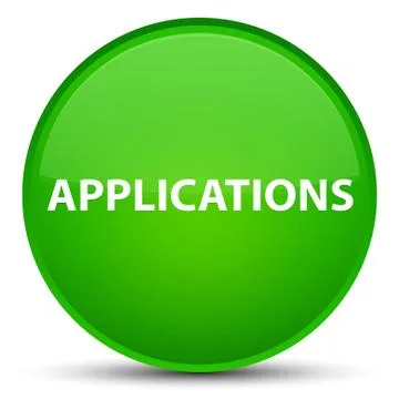 Applications special green round button イラスト素材