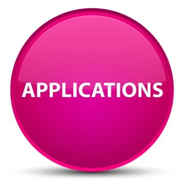 Applications special pink round button Stockillustratie