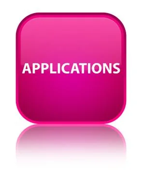 Applications special pink square button Stock Illustration