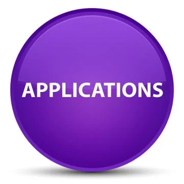 Applications special purple round button Illustrazione stock