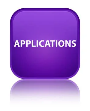 Applications special purple square button Illustrazione stock