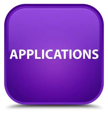 Applications special purple square button 库存插图