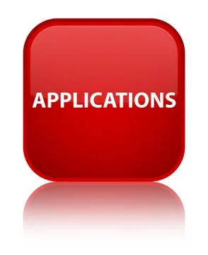 Applications special red square button Stockillustratie