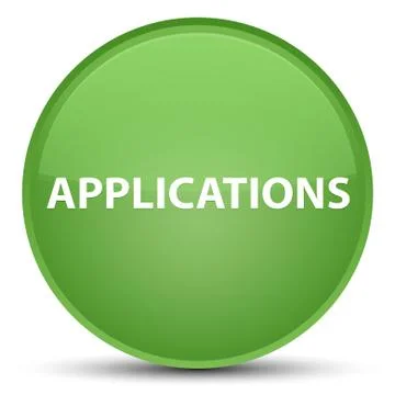 Applications special soft green round button Stockillustratie