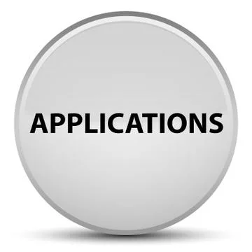 Applications special white round button イラスト素材