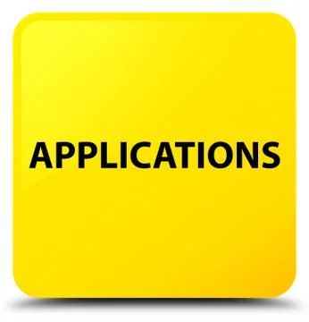 Applications yellow square button Stock Illustration