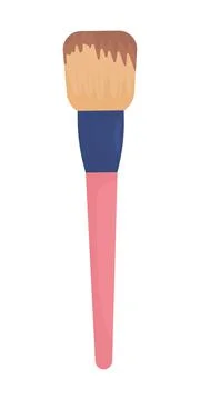 Applicator for cosmetic products semi flat color vector object Stock Illustration