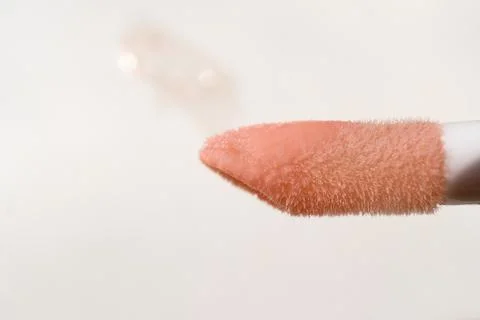 Applicator with liquid lipstick Stock Photos
