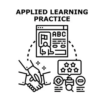 Applied learning practice for professional development and success Stock Illustration