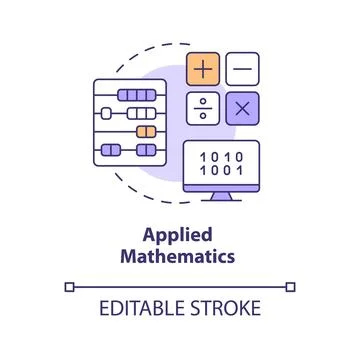 Applied mathematics concept icon イラスト素材