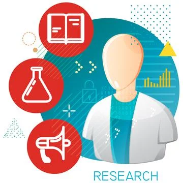 Applied Research Illustration Stock Illustration