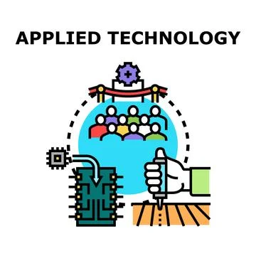 Applied technology integrating digital innovation for agriculture and science Stock Illustration