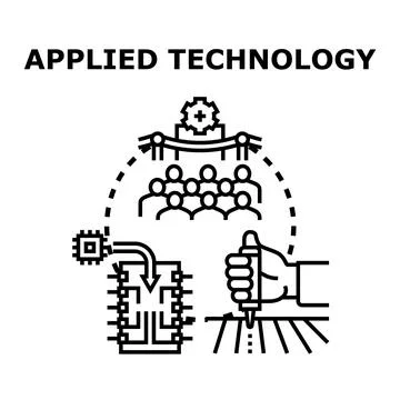 Applied technology integrating digital innovation for agriculture and science Stock Illustration