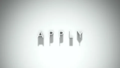 Apply 3D title animation with shadows on a white background Stock Footage 297666288