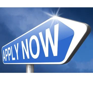 Apply and register now Stock Illustration
