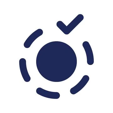 Apply breathe animation effect black pixel perfect solid ui icon Stock Illustration