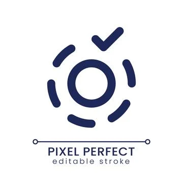 Apply breathe animation effect pixel perfect linear ui icon 스톡 일러스트