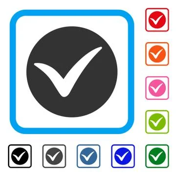 Apply Framed Icon Stock Illustration