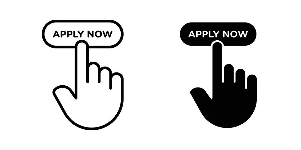 Apply icon concept. best for web design Illustrazione stock