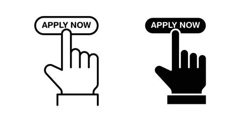 Apply icon symbol. Flat Vector illustration Stock Illustration