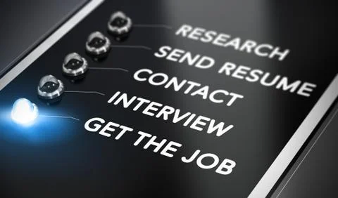 Apply For a Job Stock Illustration
