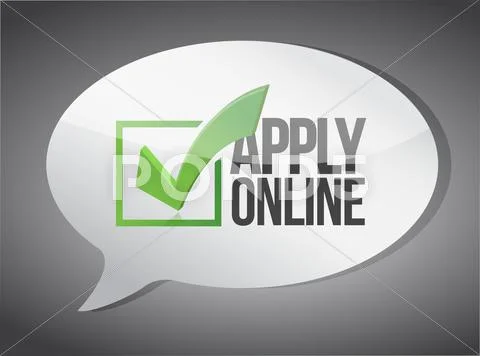 Apply message illustration design Stock Illustration